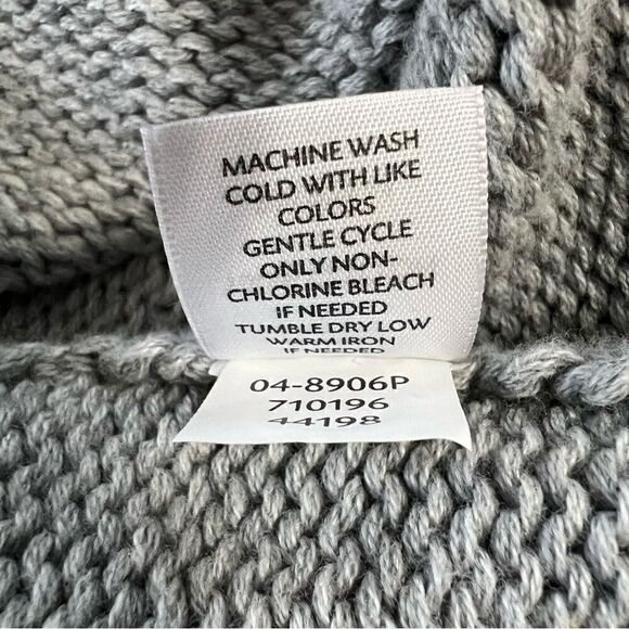 NWOT J. Jill Cotton Sweater Dress With Removable Cowl Neck Collar - Petite Large - Picture 12 of 12